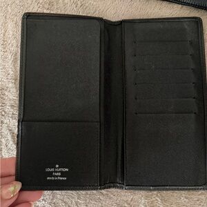 Louis Vuitton Taiga Portefeuille Long Wallet Black MI4068 France